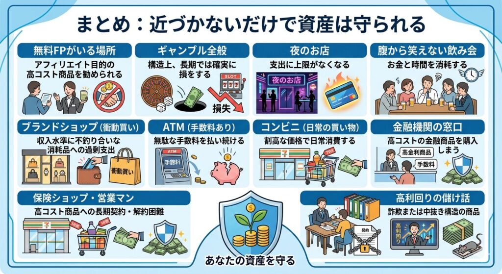 行ってはいけない場所10選のまとめイメージ